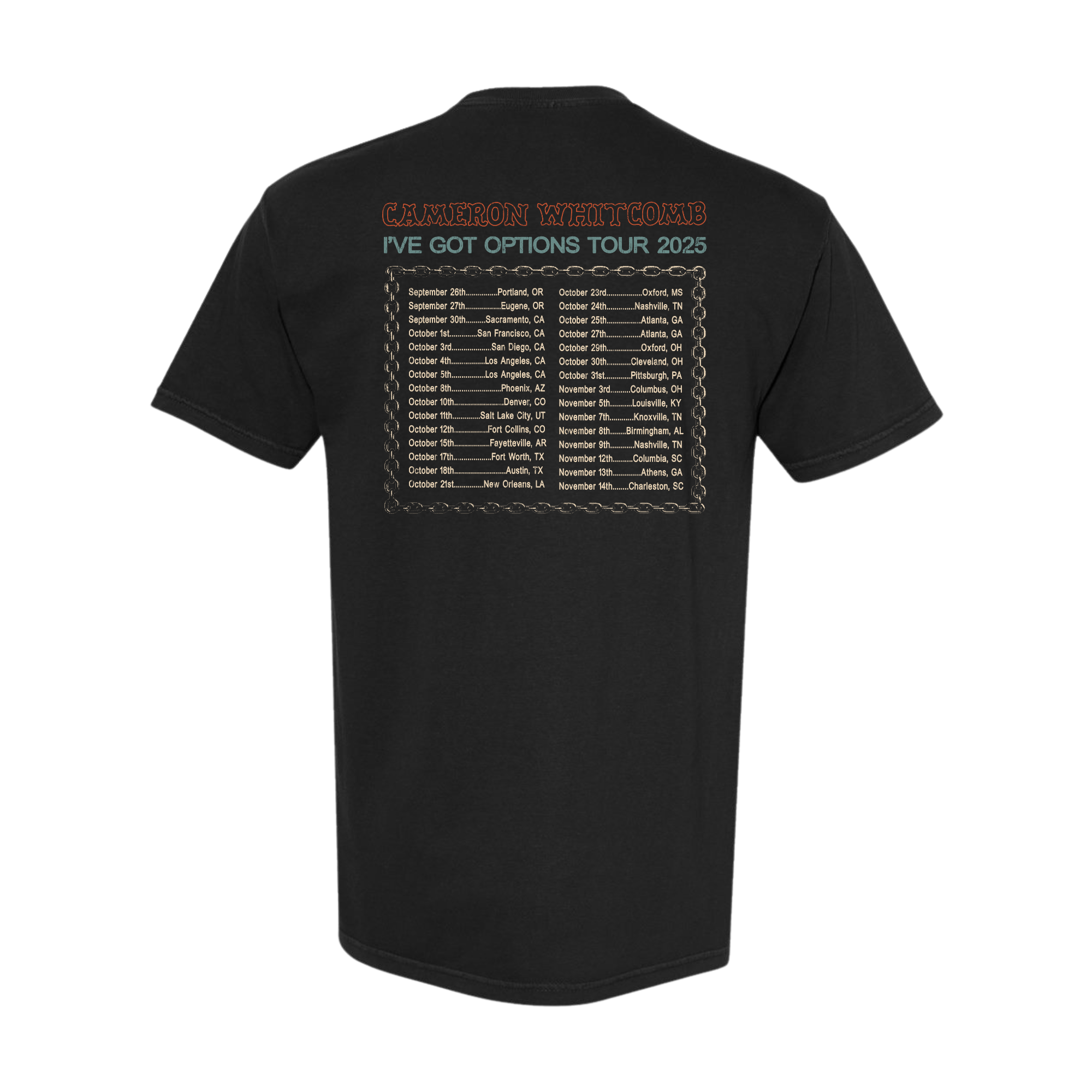 I've Got Options Tour Tee